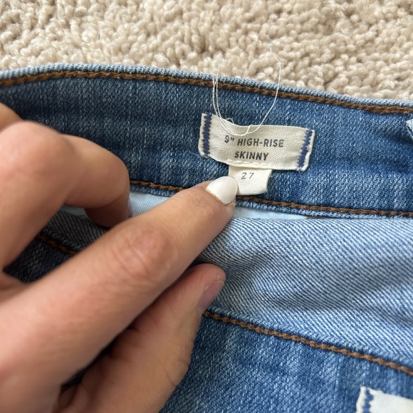 Madewell high rise skinny jeans size 27 length 37” inseam 27” - Picture 12 of 13